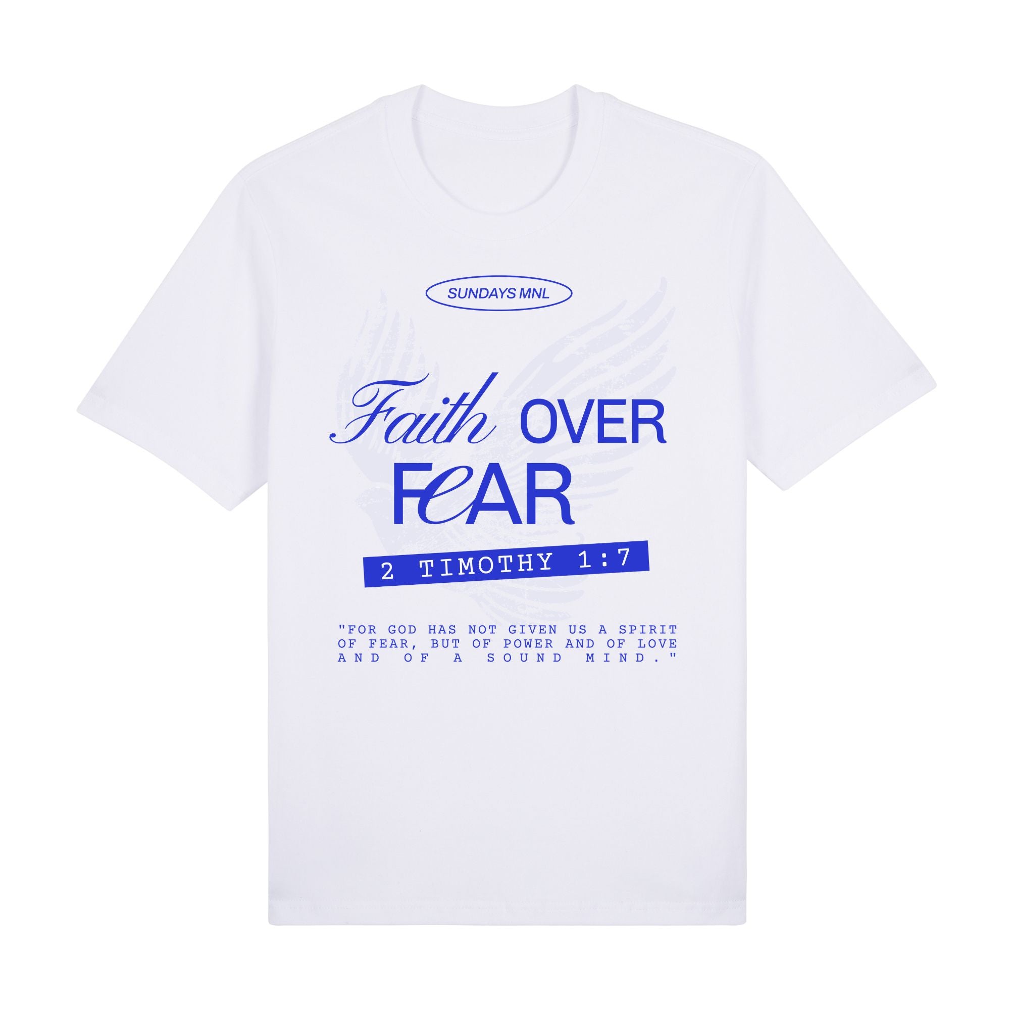 FAITH OVER FEAR PREMIUM SHIRT | WHITE