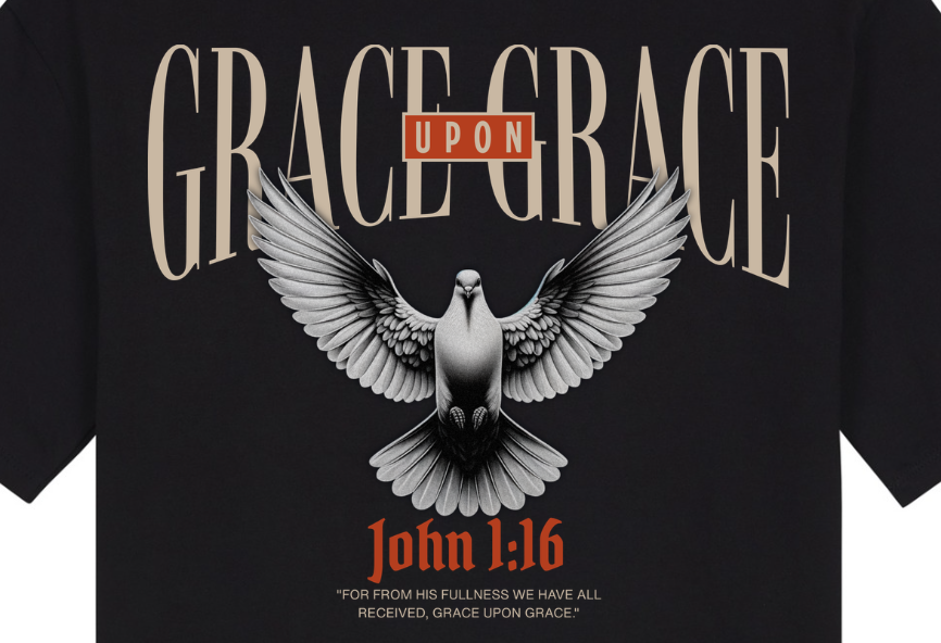 GRACE UPON GRACE SHIRT | BLACK